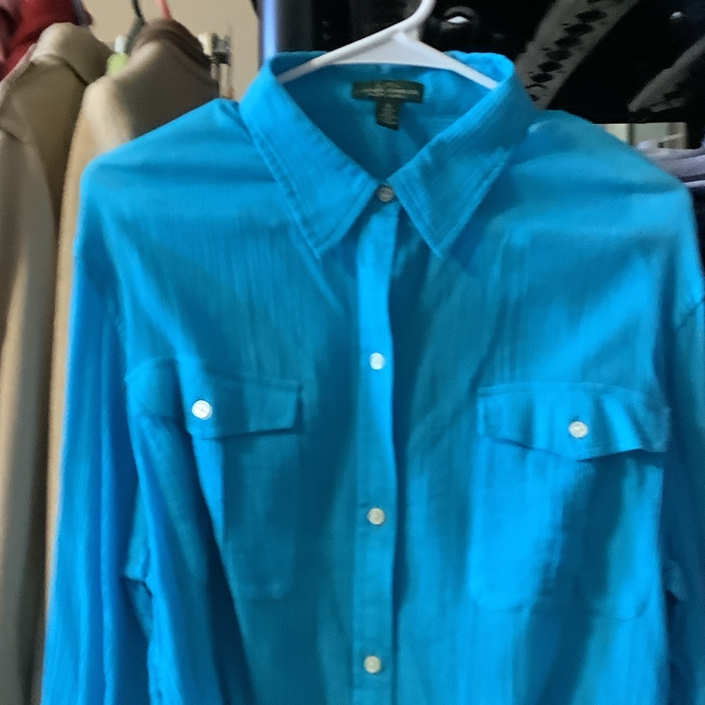Ralph Lauren jeans Vibrant Blue Blouse